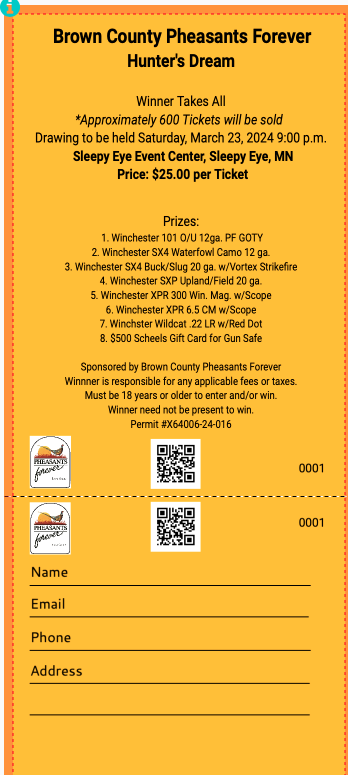 2024 Hunters Dream Raffle